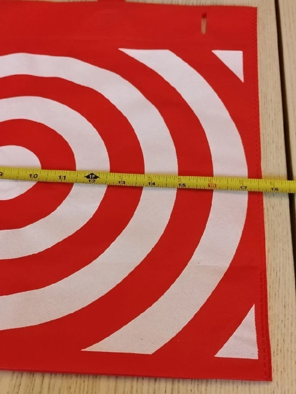 Set of 7 Target Red and White Bullseye Reusable Tote Bags